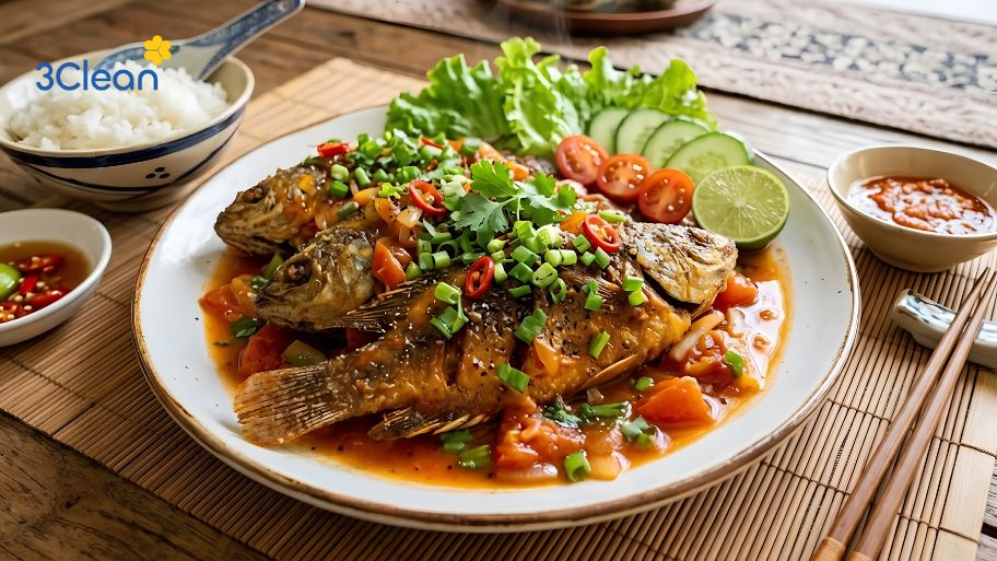 Cá rô phi sốt cà chua
