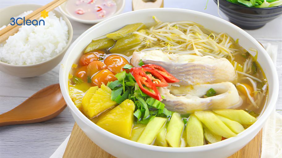 Canh chua cá diêu hồng