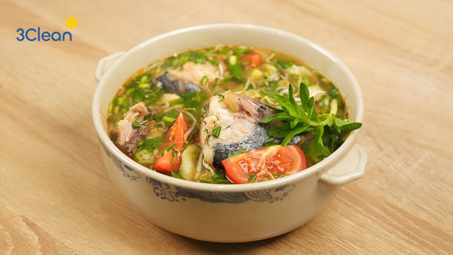Canh chua đầu cá thu